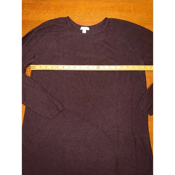 J Jill Womens Large Petite Merino Wool Washable Sweater Long Sleeve Crew Neck - Picture 5 of 8